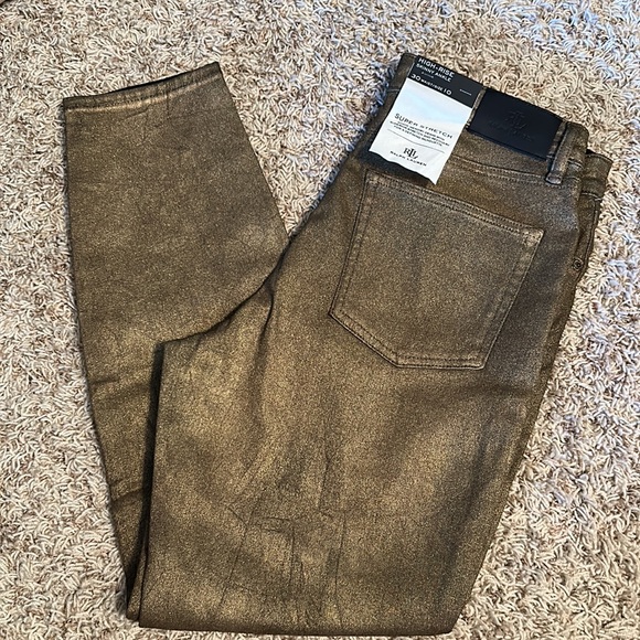 Lauren Ralph Lauren Denim - Lauren Ralph Lauren - Women’s Gold Jeans- Size 10